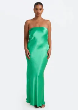 Bec & Bridge Moon Dance Strapless Dress Emerald Green Size 8 for rent on The Volte - image 1