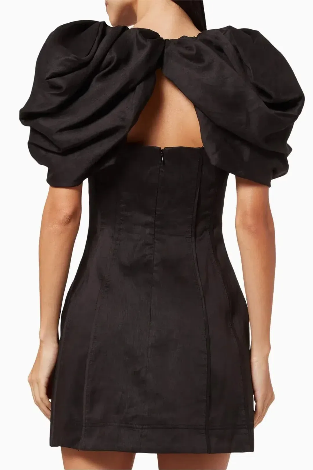 Aje Admiral Butterfly Sleeve Mini Dress Black Size 8 for rent on The Volte - main image