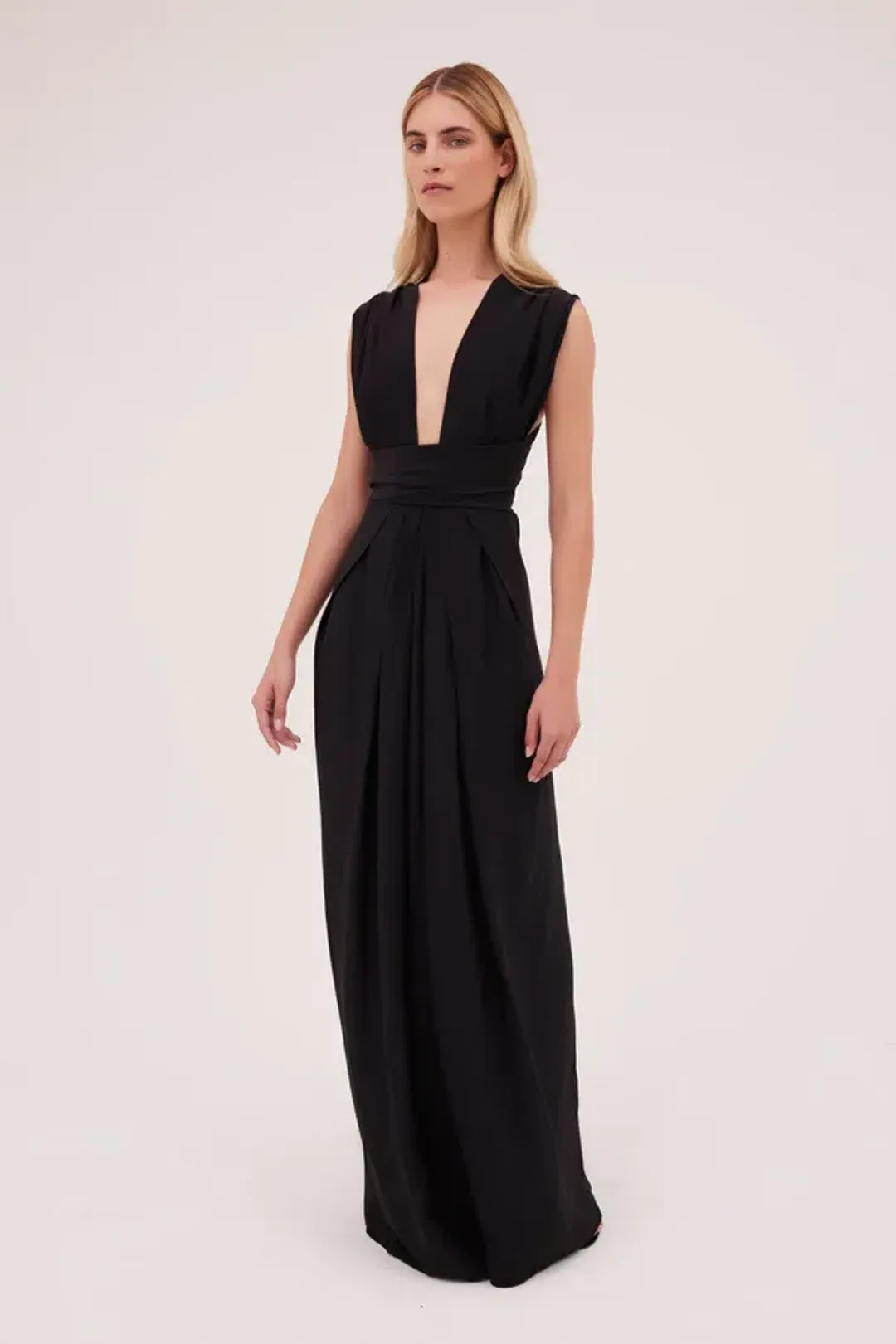 Bianca Spender Silk CDC Ascendent Gown Black Size  12 for rent on The Volte - main image