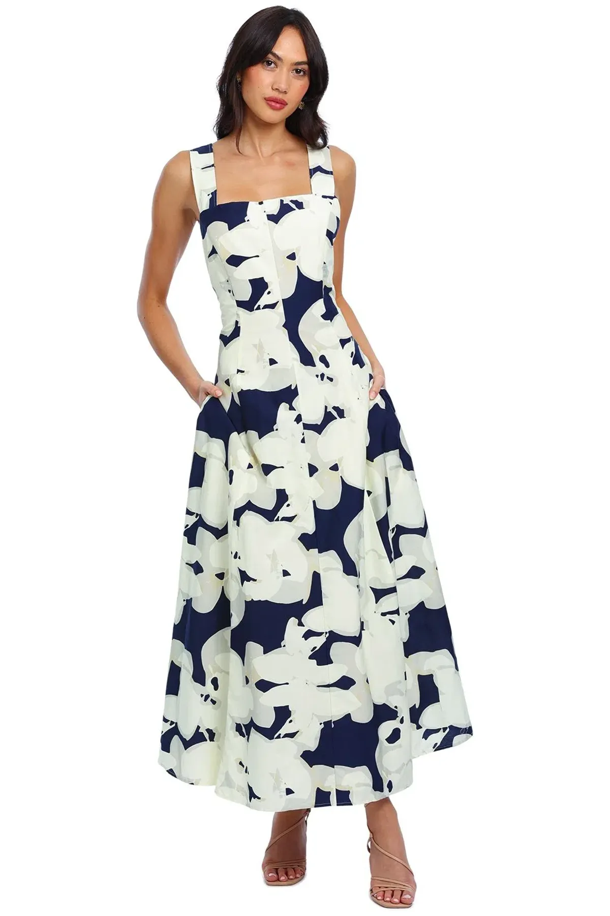 Camilla and Marc Marquez Dress Print Size 6 for rent on The Volte - main image