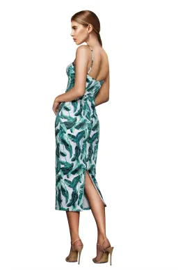 Elle Zeitoune Alannah Tropical Palm Dress Print Size 6 for rent on The Volte - image 2
