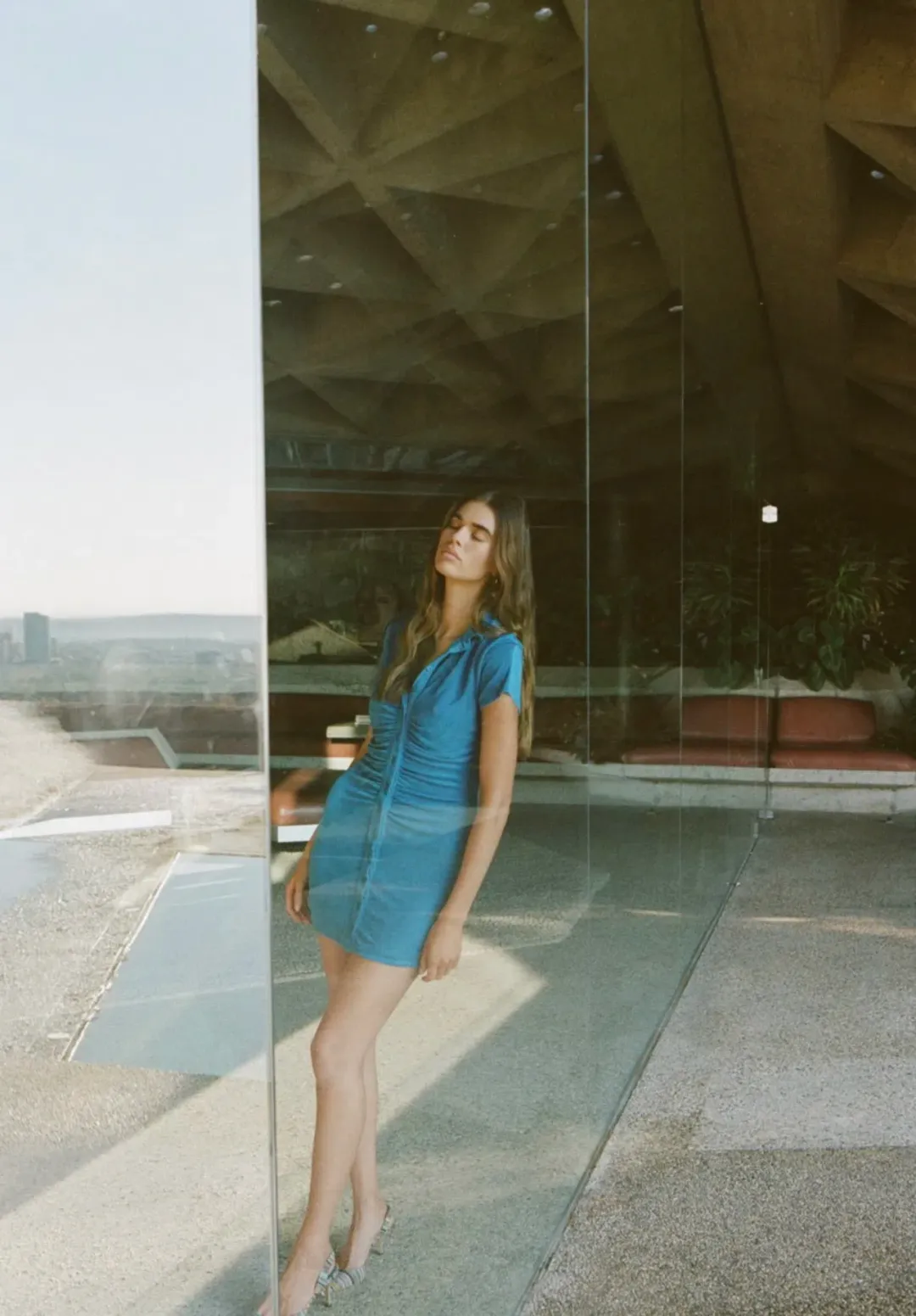 With Jean Alexa Dress Electra Blue Size 4 for rent on The Volte - main image