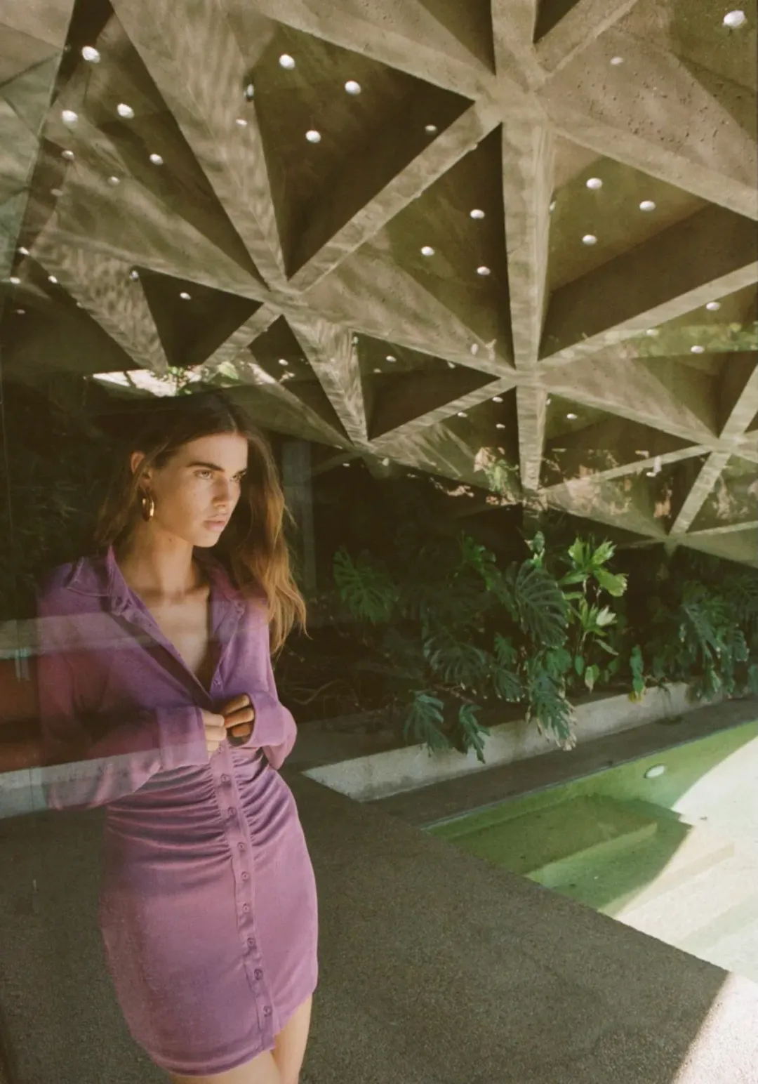 With Jean Andy Dress Violetta Size 8  for rent on The Volte - main image