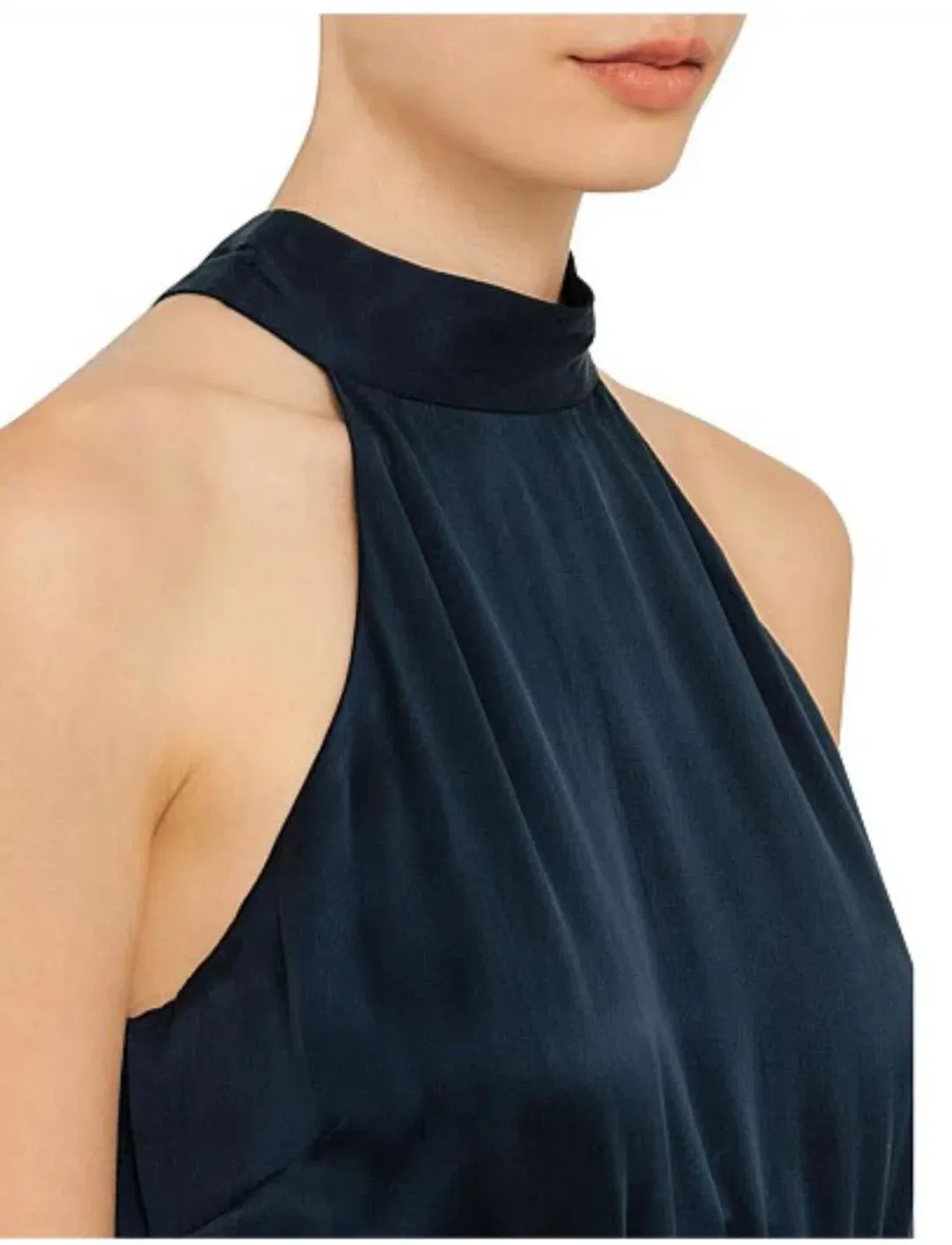 Zimmermann Sueded Picnic Dress Navy Size 8 for rent on The Volte - main image