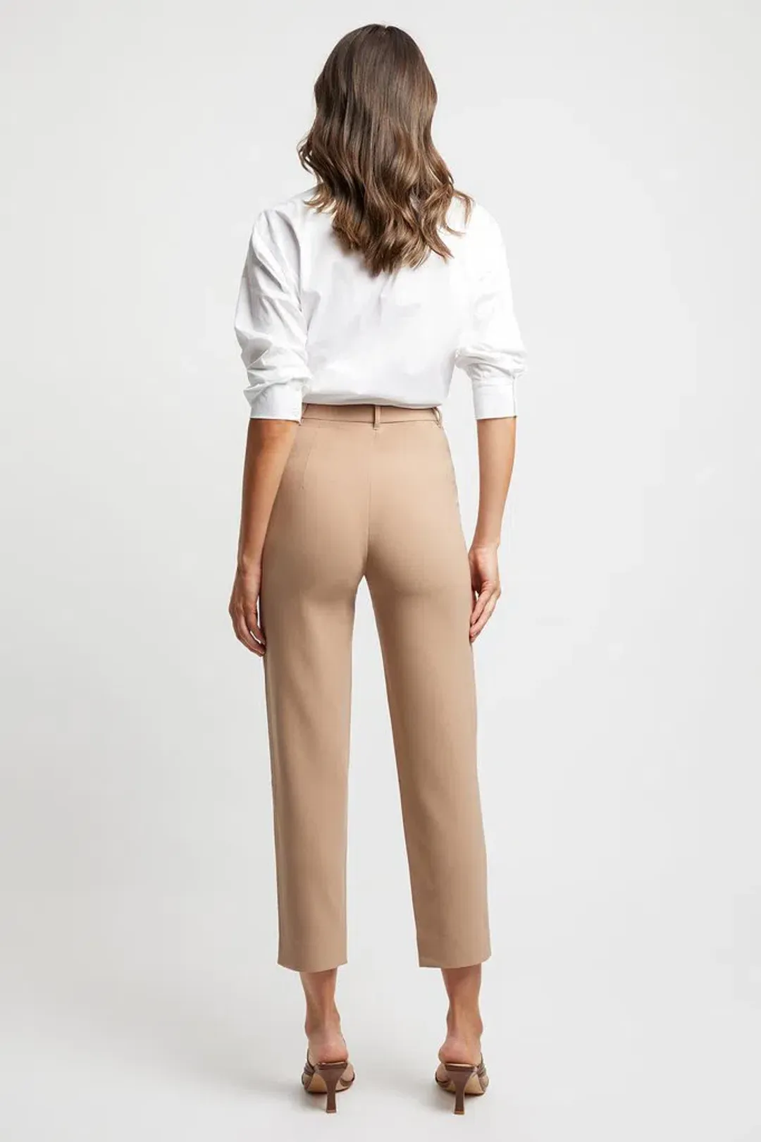 Kookai Audrey Pants in Cappuccino Size AU 12 for rent on The Volte - main image