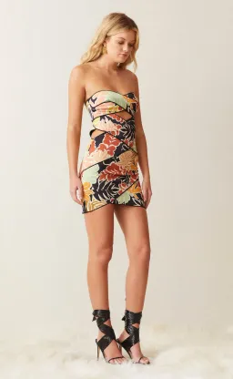 Bec & Bridge Babelini Mini Dress Print Size 8 for rent on The Volte - image 2