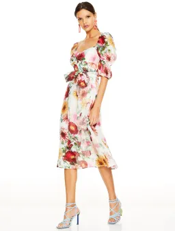 Talulah Garland Midi Floral Dress Print Size S  for rent on The Volte - image 2