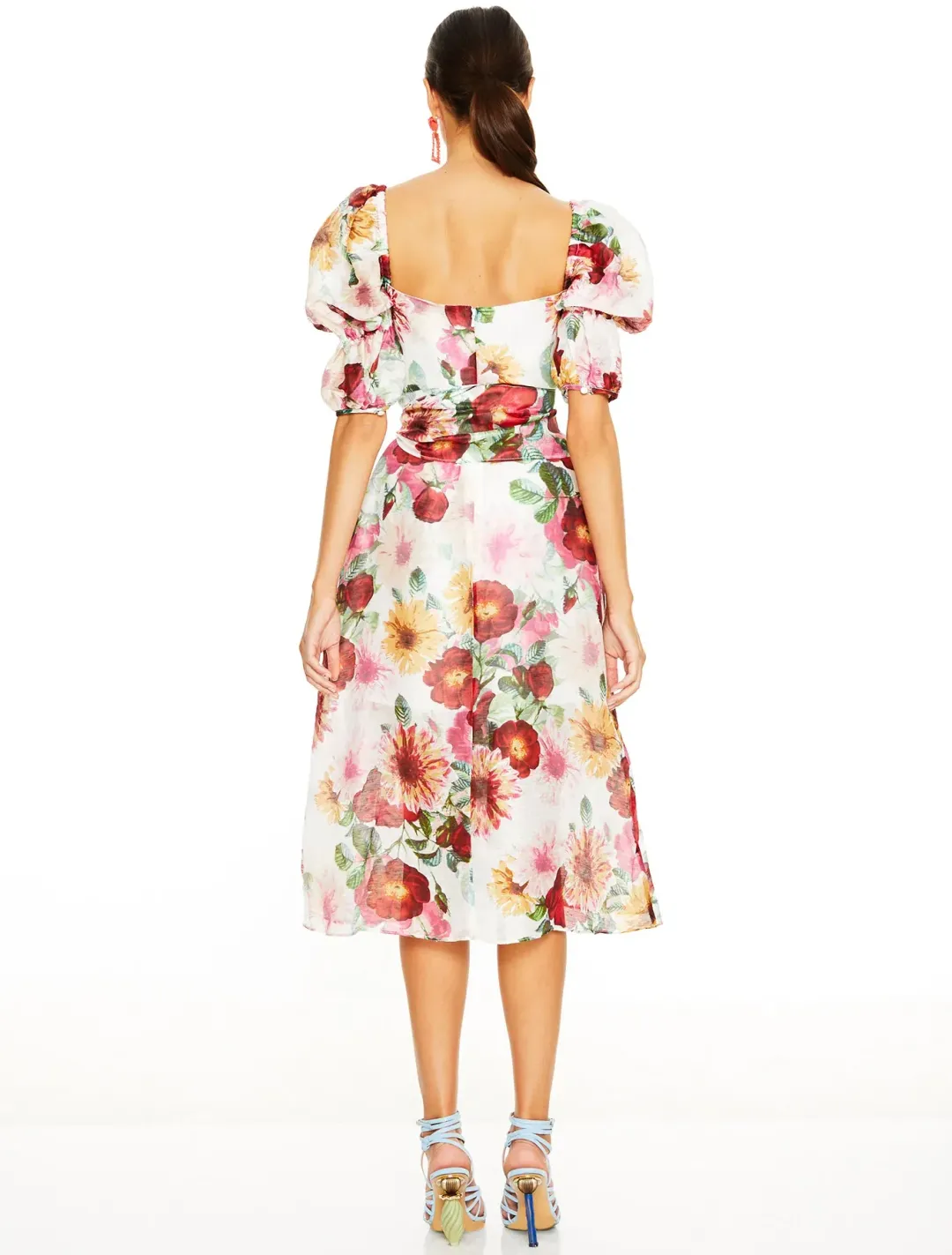 Talulah Garland Midi Floral Dress Print Size S  for rent on The Volte - main image