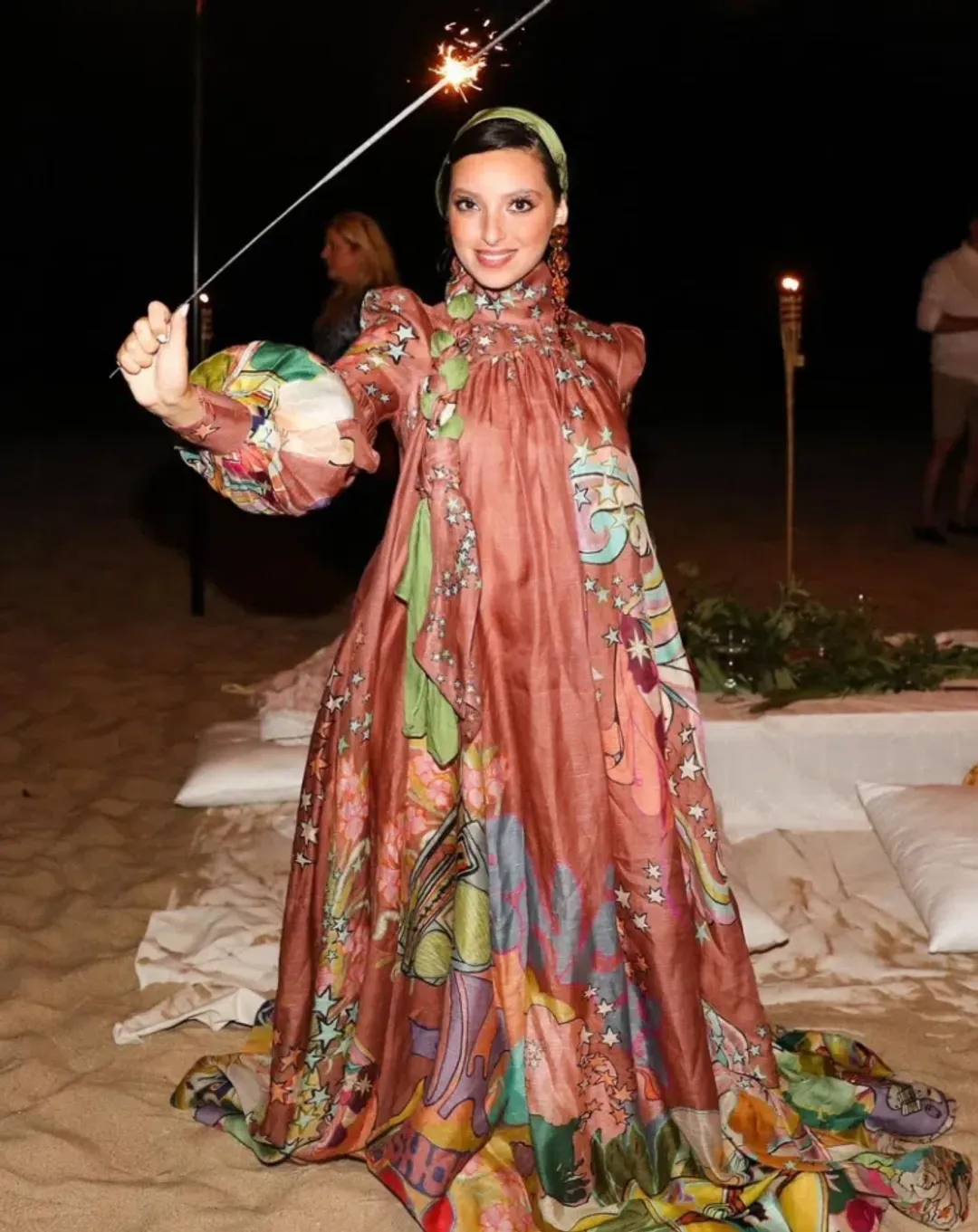 Zimmermann Concert Tie Neck Gown Pink Collage Size 1 / Au 10 for rent on The Volte - main image