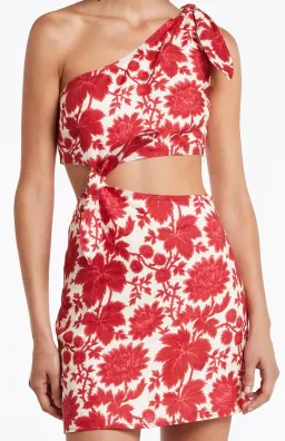 Sir the Label Cinta Cut Out Mini Dress Print Size 1 for rent on The Volte - image 2