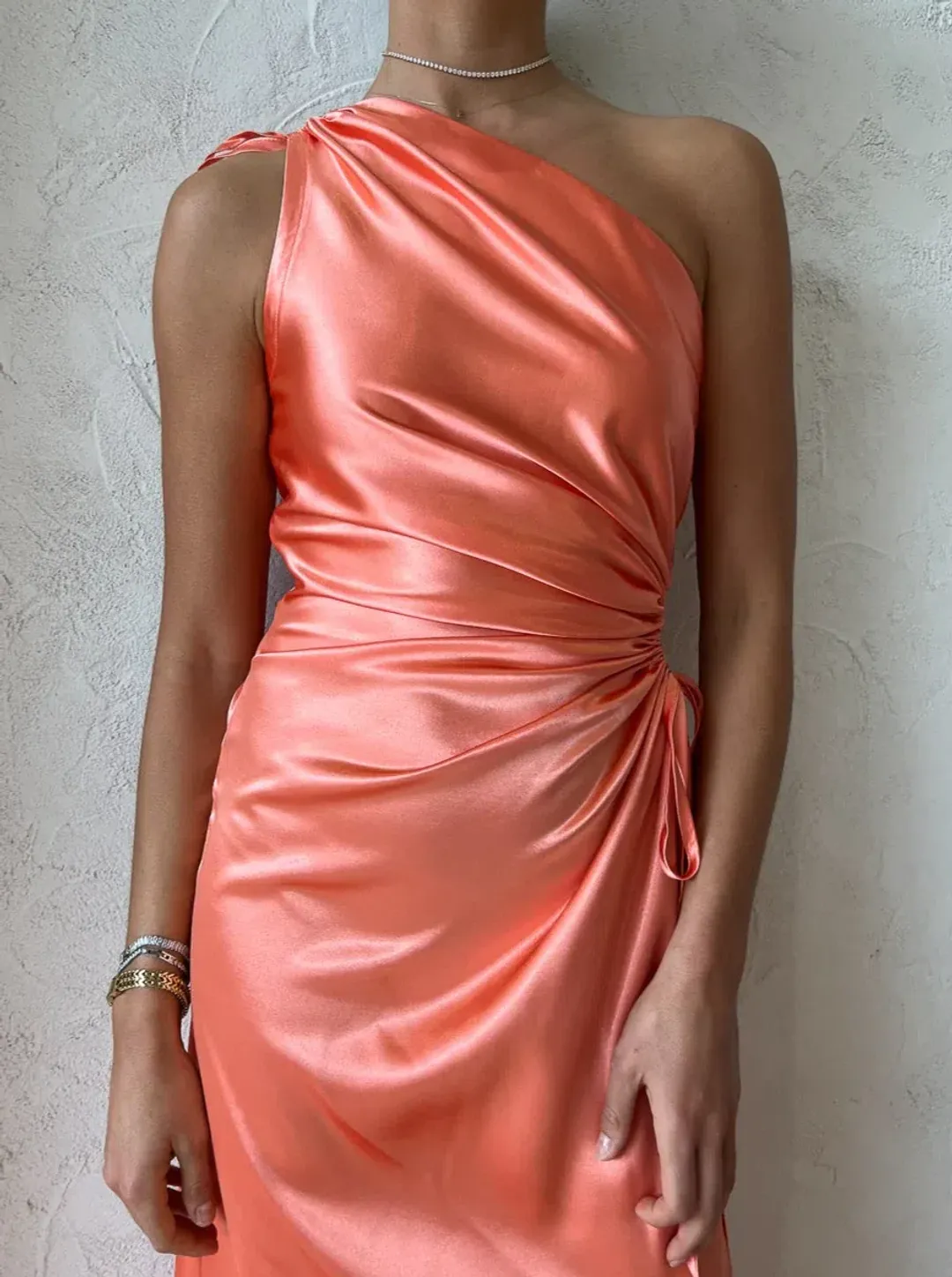 Sonya Moda Nour Maxi Dress Peach Size 10 for rent on The Volte - main image