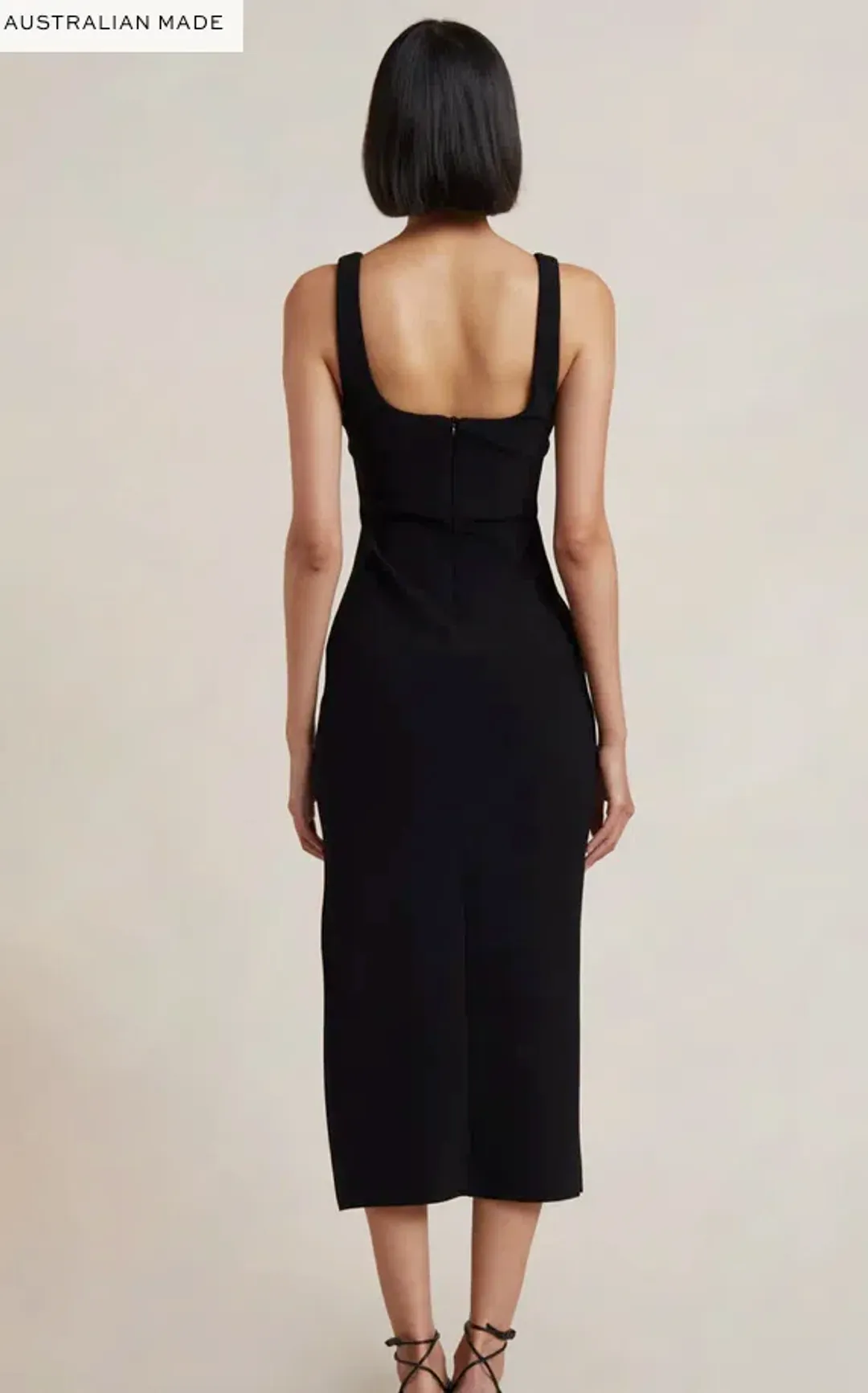 Bec & Bridge Iris Midi Dress in Black Size 14 for rent on The Volte - main image