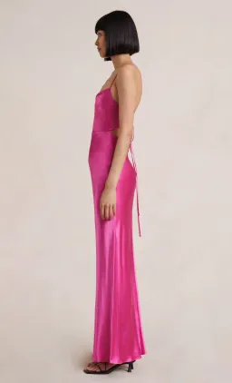 Bec & Bridge Loren Maxi Dress Deep Pink Size 6 for rent on The Volte - image 2