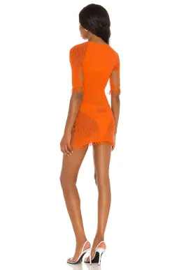 Poster Girl Miranda Mini Dress Tangerine Size 6 for rent on The Volte - image 2