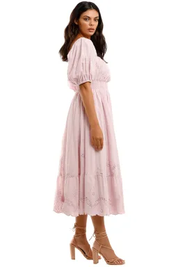 Spell & The Gypsy Capulet Broderie Anglaise Soiree Dress Lilac Size L for rent on The Volte - image 2