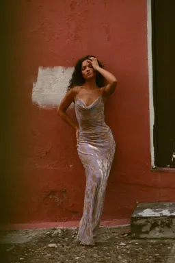 Rat and Boa Dress Athena Dress Purple Size M for rent on The Volte - image 1