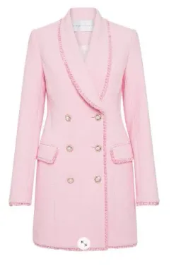 Rebecca Vallance Garance Blazer Mini Dress Pink Size 8 for rent on The Volte - image 4