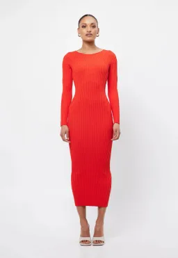 Mossman The Vivid Knit Dress Red Size 10 for rent on The Volte - image 1