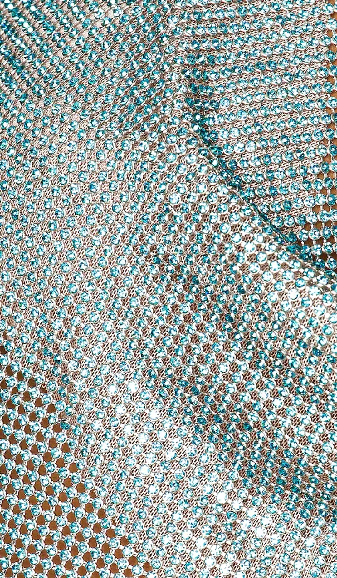 Poster Girl Lyla Crop Top in Cerulean Blue Crystal Size 8 for rent on The Volte - main image