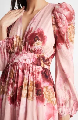 Sheike Swan Lake Dress Pink Floral Print Size 6 for rent on The Volte - image 6