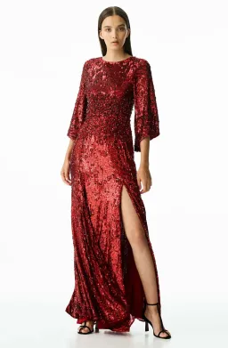 Rachel Gilbert Capella Sequin Gown Red Size AU 8  for rent on The Volte - image 5