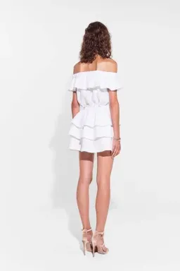 Sir The Label Stefi Mini Dress White Size AU 10 for rent on The Volte - image 3