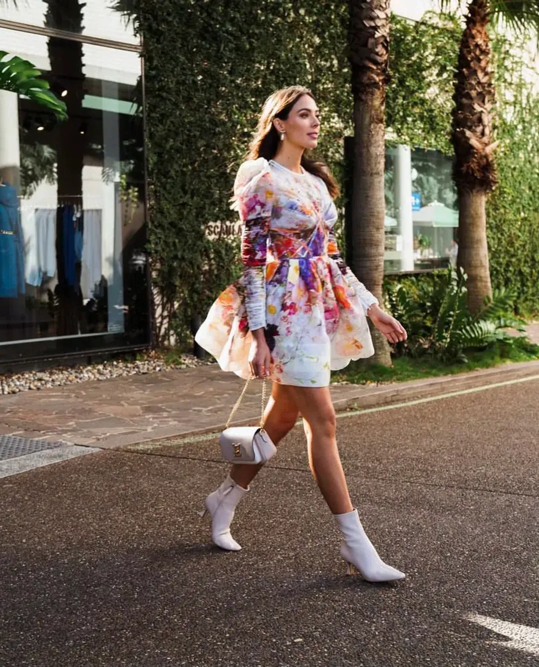 Zimmermann Prima Panelled Mini Dress Print Size 0 for rent on The Volte - main image