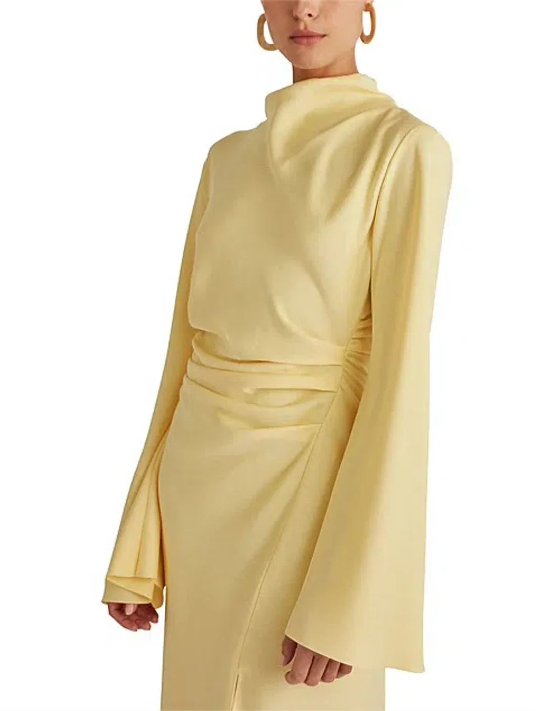 Camilla and Marc Darmascus Dress Yellow Size 12 for rent on The Volte - main image