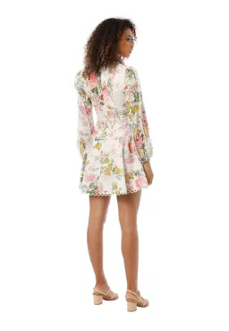 Zimmermann Heathers Flounce Mini Dress Garden Floral Size 2 / Au 12 for rent on The Volte - image 4