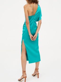 MANNING CARTELL 6MIAMI HEAT OFF THE SHOULDER DRESS TURQUOISE SIZE 6 for rent on The Volte - image 4