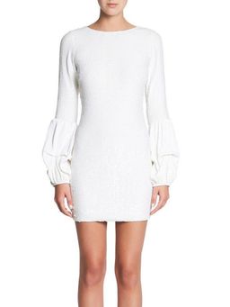 MANNING CARTELL PARTY SEQUENCE WHITE DRESS SIZE 6 for rent on The Volte - image 1