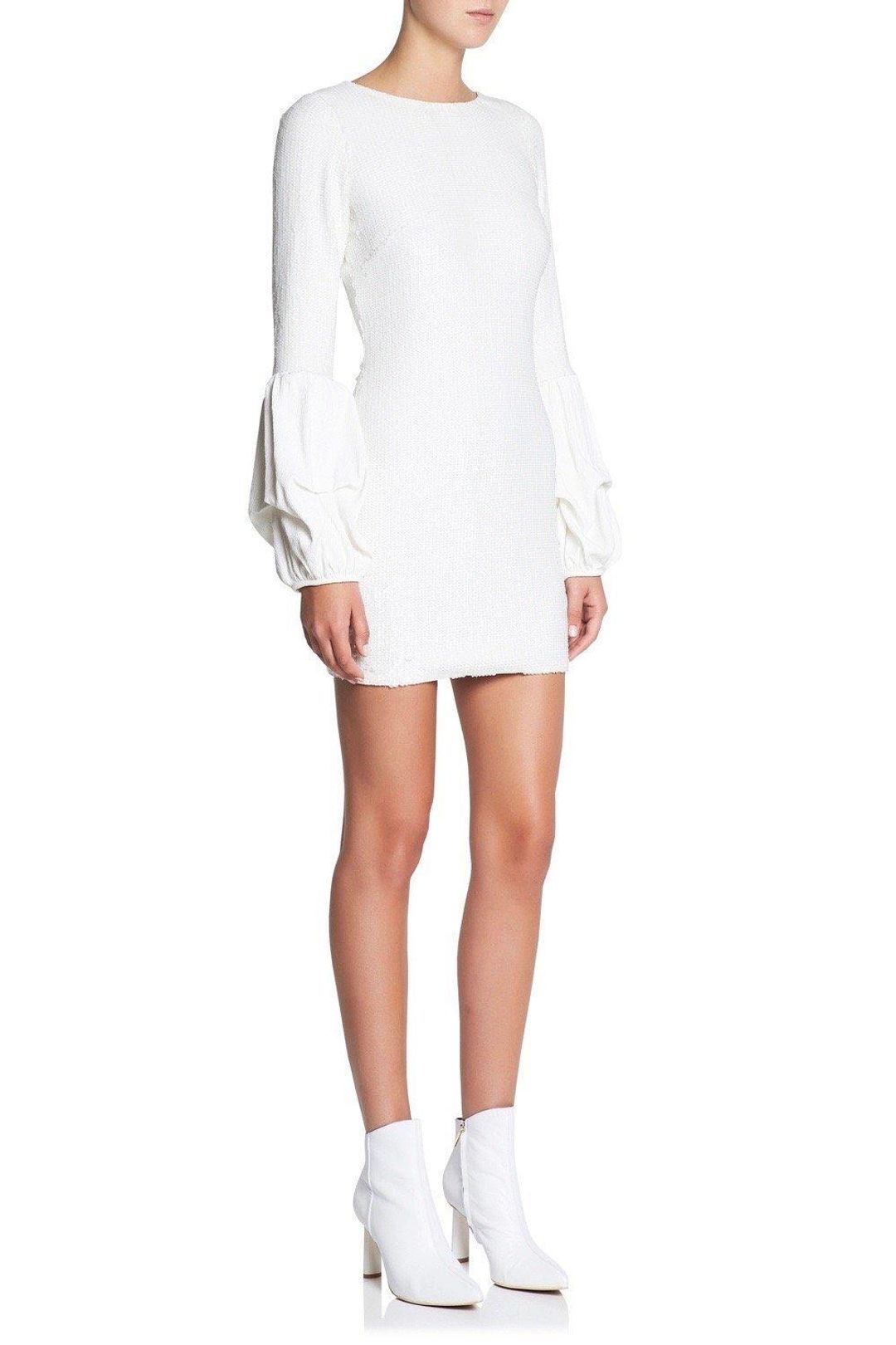 MANNING CARTELL PARTY SEQUENCE WHITE DRESS SIZE 6 for rent on The Volte - main image