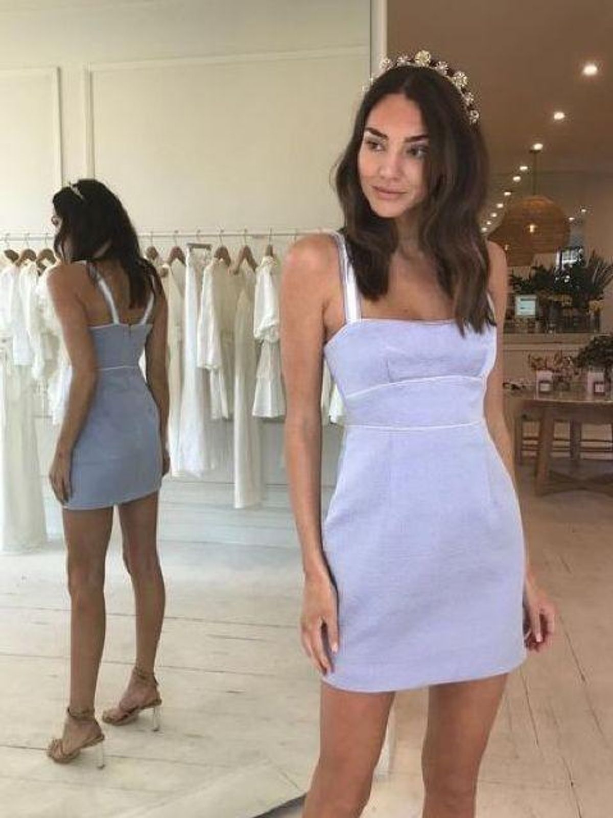 NICOLA FINETTI - ANOUK MINI DRESS LILAC PURPLE SIZE 6 for rent on The Volte - main image