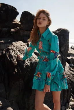 Kate Ford Cordia Layered Dress Print Size 1/Au 8 for rent on The Volte - image 3