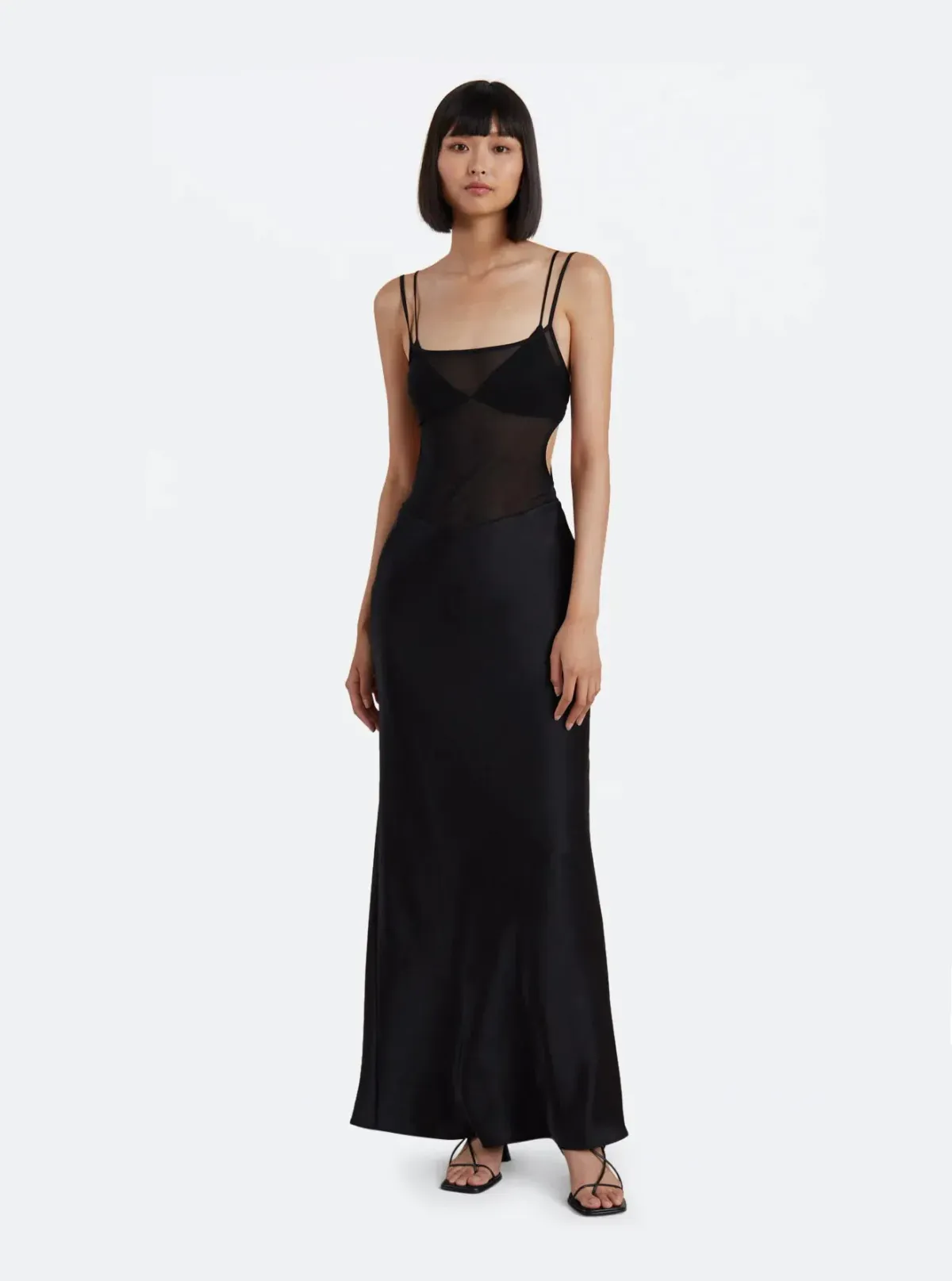 Bec and Bridge Lindsey Cut Out Maxi Dress Black Size 6 for rent on The Volte - main image