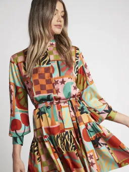 Sheike Wonderland Dress Print Size 6 for rent on The Volte - image 2