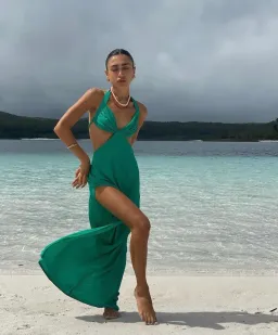 Arcina Ori Siena Dress Green Size 8 for rent on The Volte - image 5