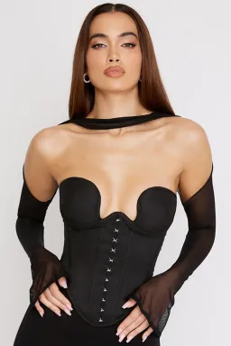 House of CB Mina Structured Corset Black Size S / Au 8 for rent on The Volte - image 5