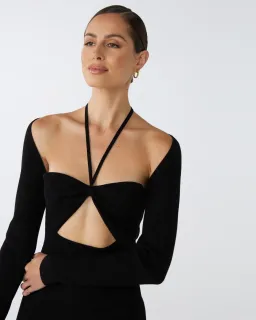 Ronnie Knit Black Dress - LOVER for rent on The Volte - image 4