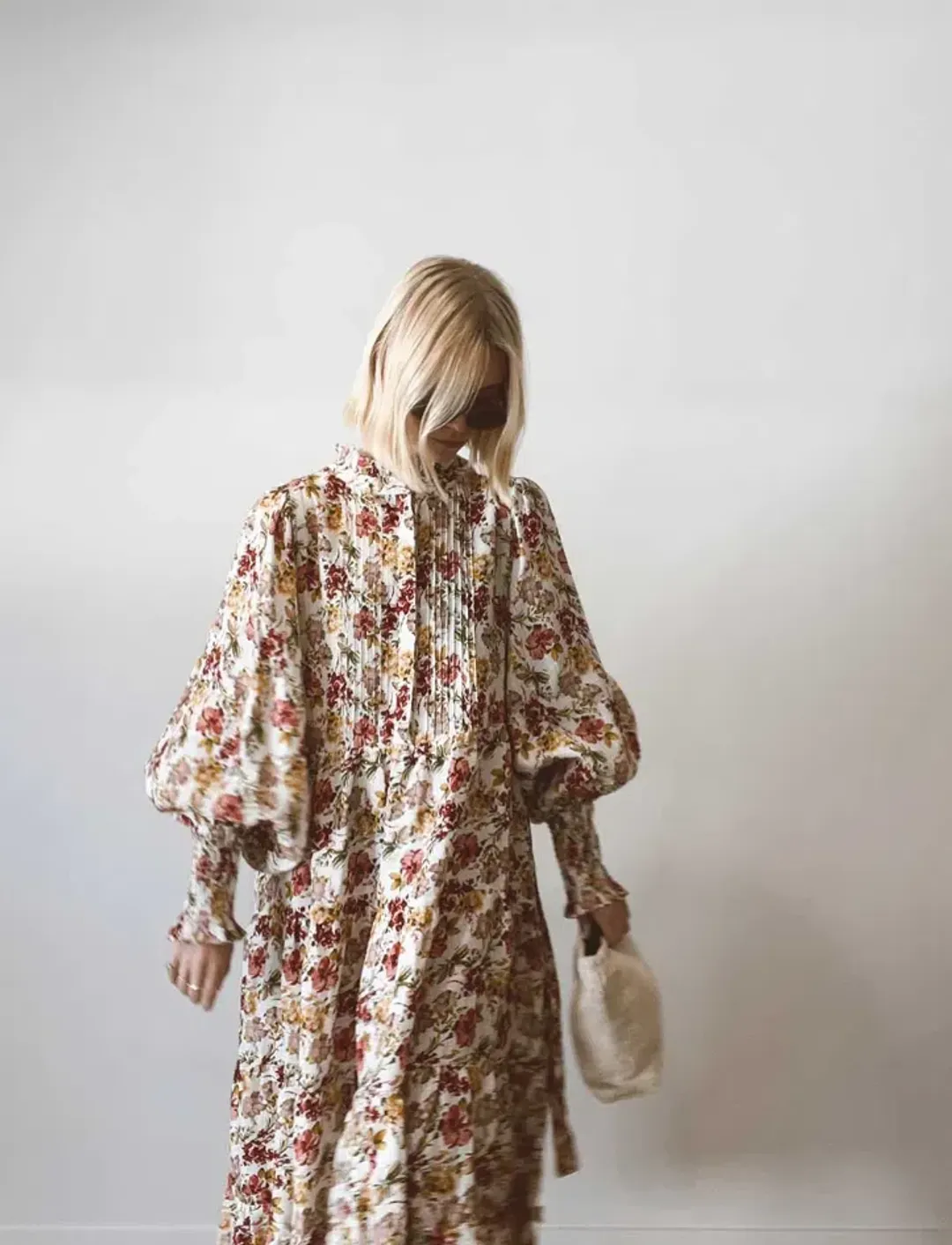 Aje Aurelia Floral Linen Gown Print Size 12 for rent on The Volte - main image