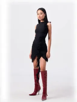 Fancì Club The Night Train Dress Black Size 6 for rent on The Volte - image 1