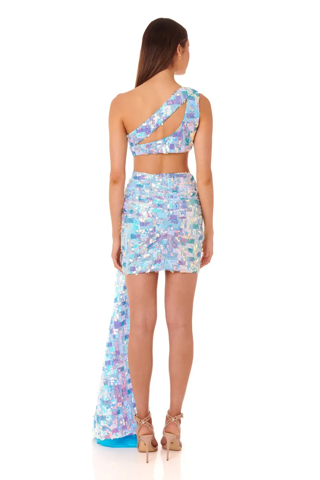 Eliya the Label Astrid Dress Blue Sequin Size M / Au 10 for rent on The Volte - main image