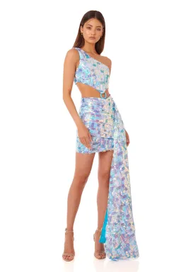 Eliya the Label Astrid Dress Blue Sequin Size M / Au 10 for rent on The Volte - image 1