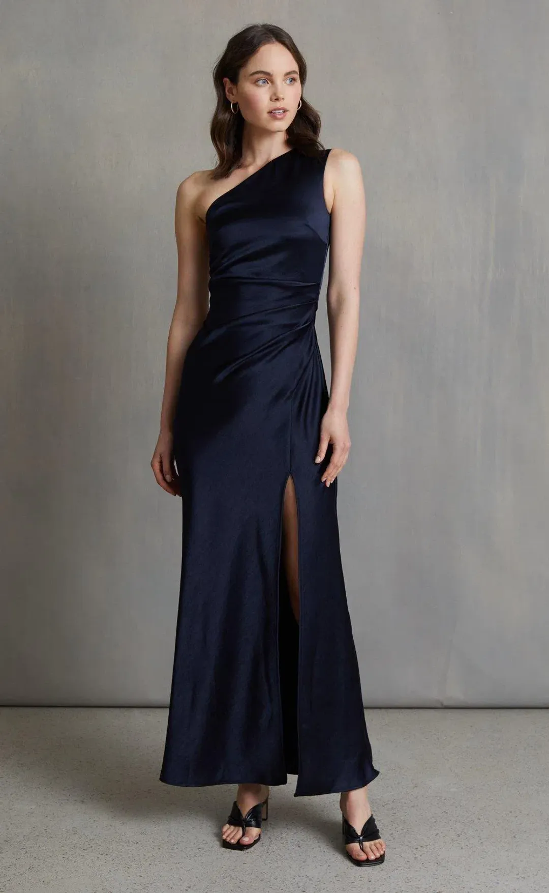 Bec & Bridge The Dreamer Asym Dress in Ink Navy Size 10 for rent on The Volte - main image