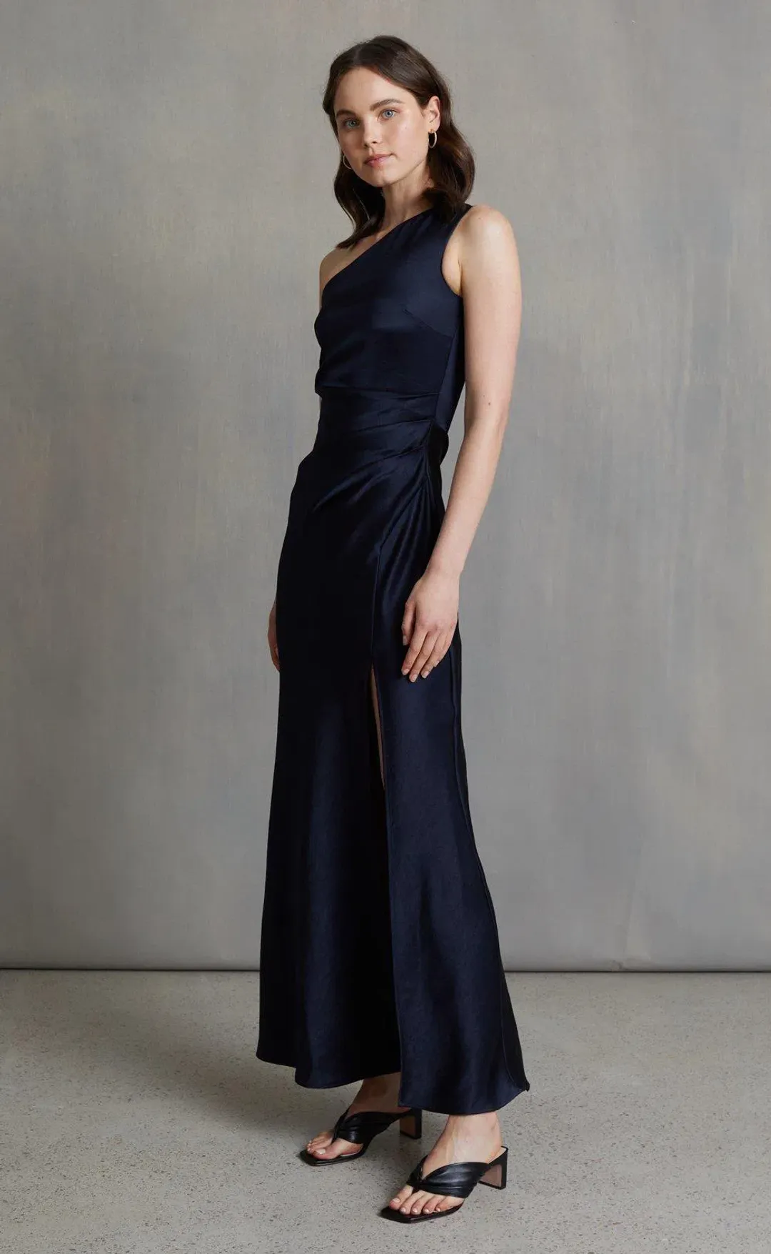 Bec & Bridge The Dreamer Asym Dress in Ink Navy Size 10 for rent on The Volte - main image