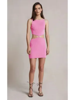 Bec & Bridge Mason Knit Mini Dress Pink Size AU 6 for rent on The Volte - image 1
