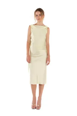 The Bar Asher Top and Carter Skirt Set Limoncello Size 6  for rent on The Volte - image 1