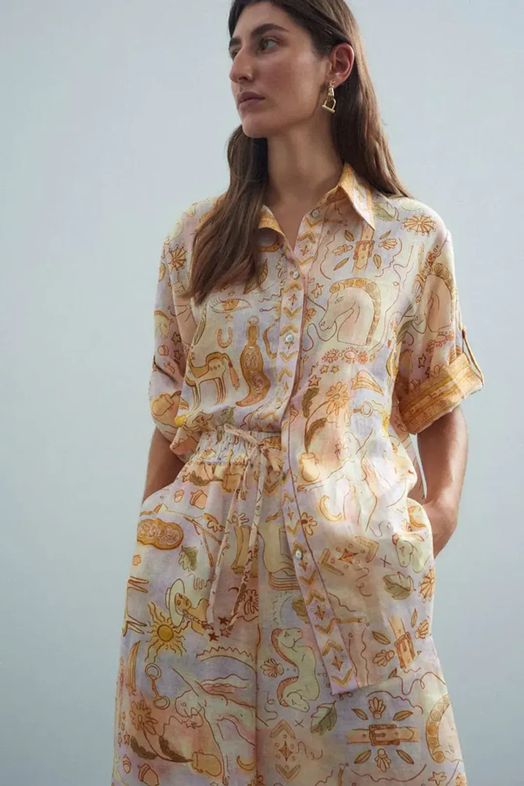 Alemais Solitaire Shirt & Pant Set Print Size 10 for rent on The Volte - main image