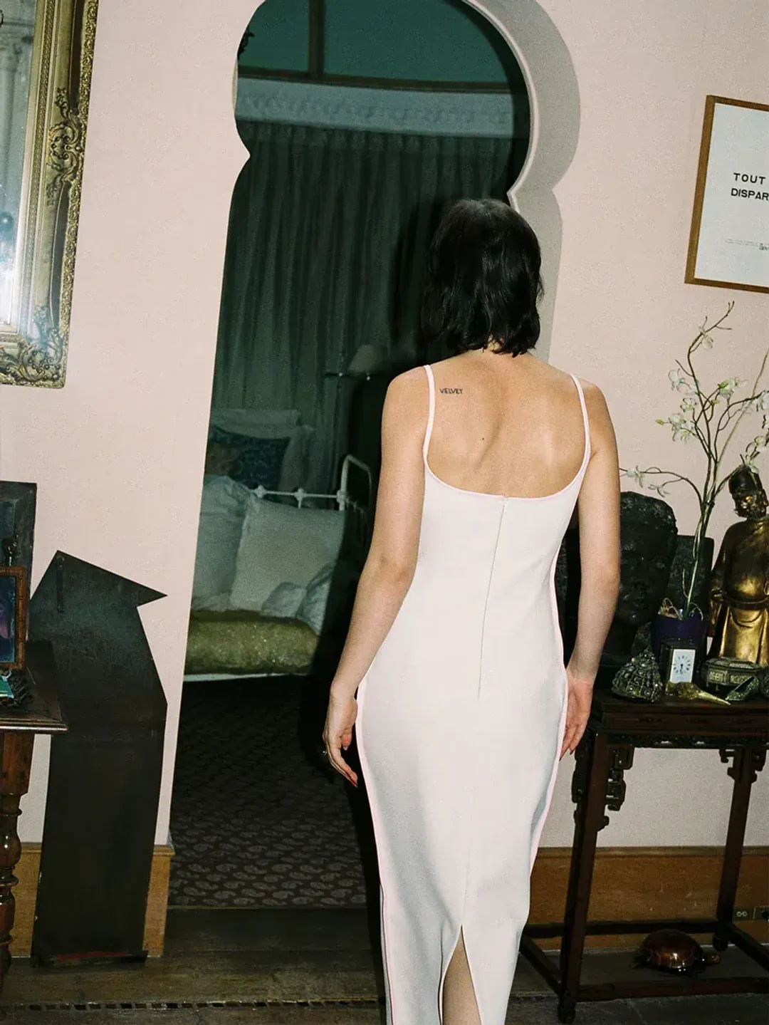 Paris Georgia Marlo Dress Cream With Bubblegum Pink Size S / Au 8 for rent on The Volte - main image