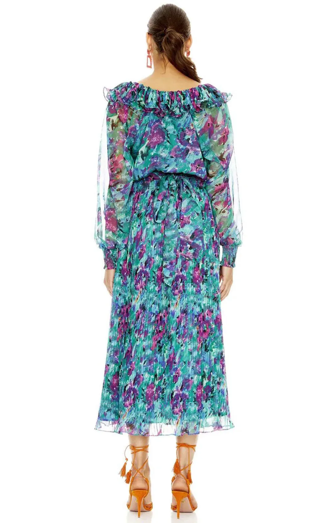 Talulah Barcelona Midi Dress Print Size L/ Au 14 for rent on The Volte - main image